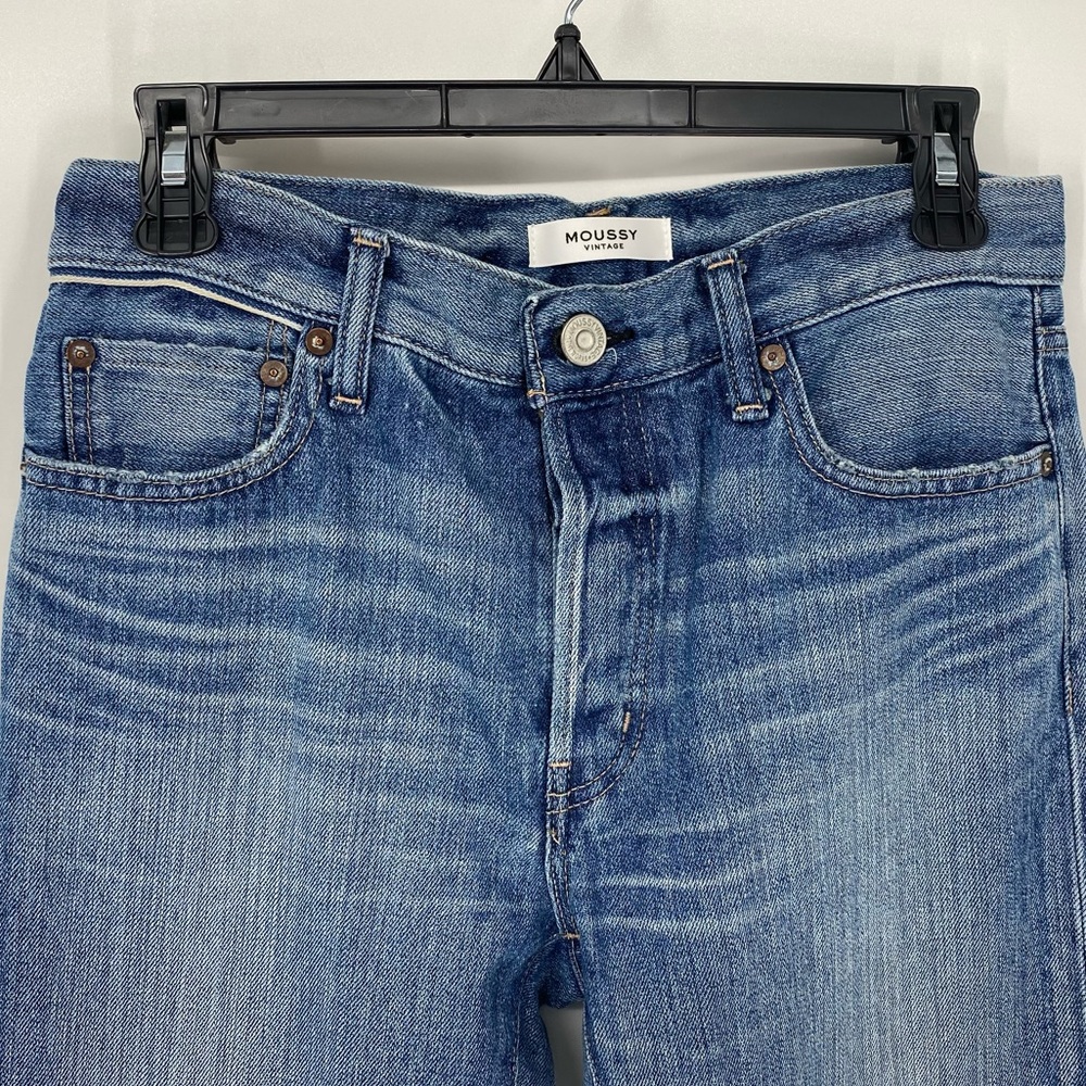 Moussy Vintage Evans Tapered Mid Jean Size 27 - Picture 5 of 9